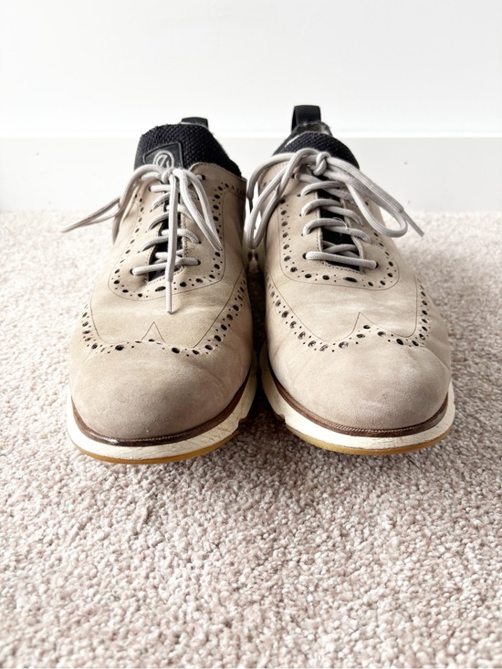Cole Haan ZEROGRAND Men’s Tan Nubuck Wingtip Oxford Shoes Sneaker 11.5 W main image 4